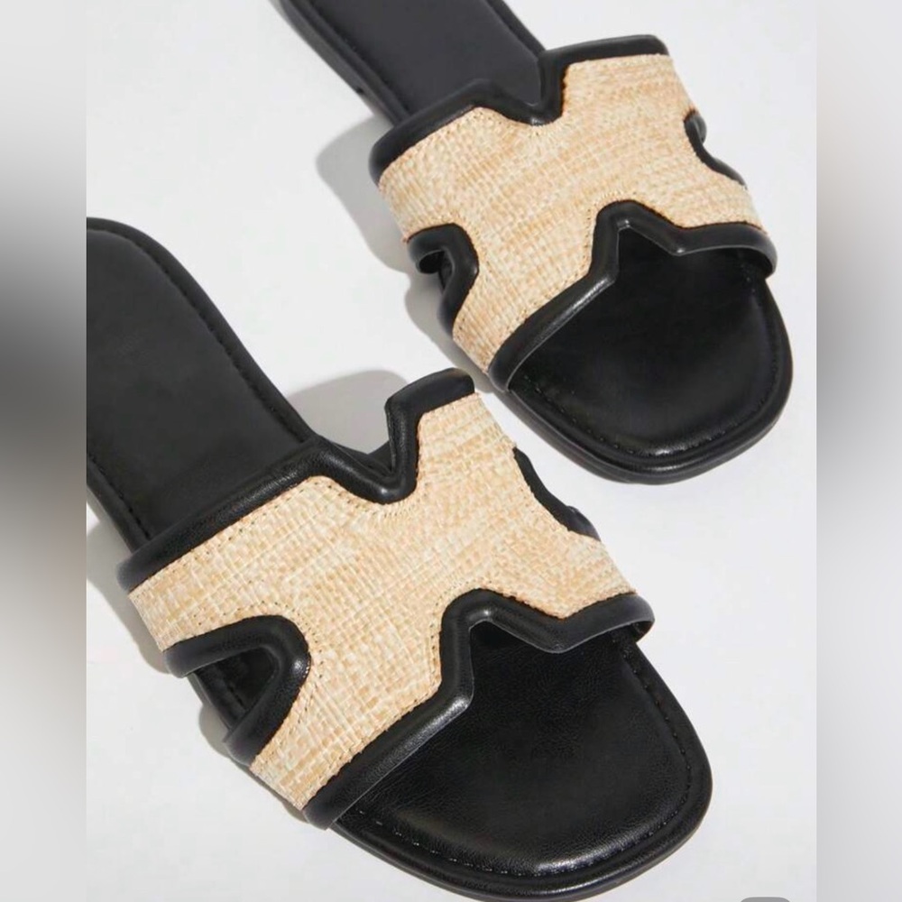 Stylish Black and Tan Women's Sandals